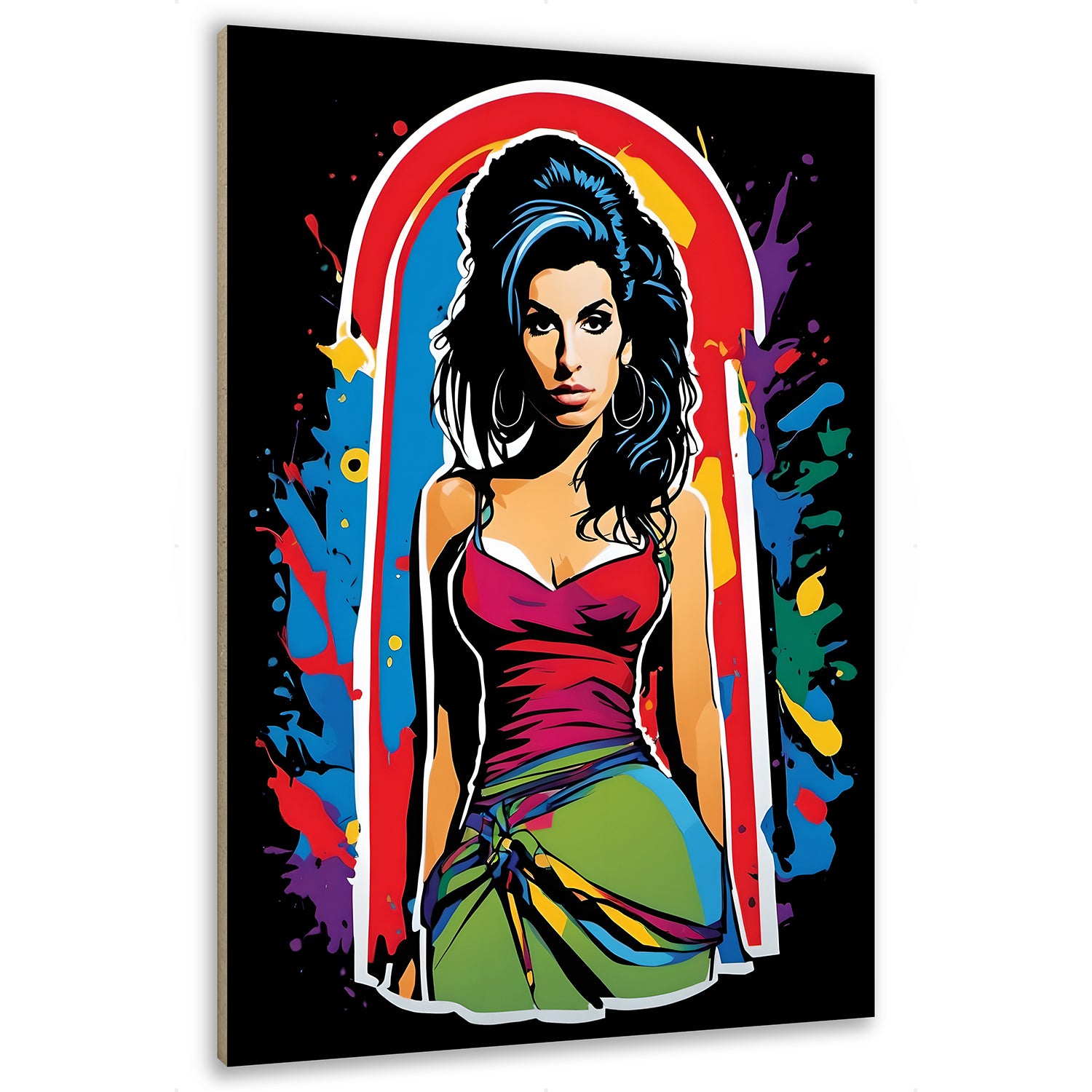 Emmena Tableau Déco En Bois Movie Star 18x25 Cm - Élégance Murale Artisanale