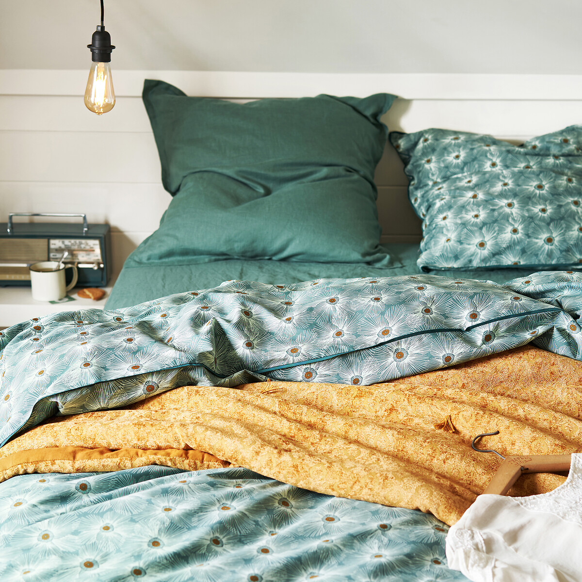 Drap housse lin lavé, bonnet 30cm, Linot - Carbone - 120 x 200 cm - 7