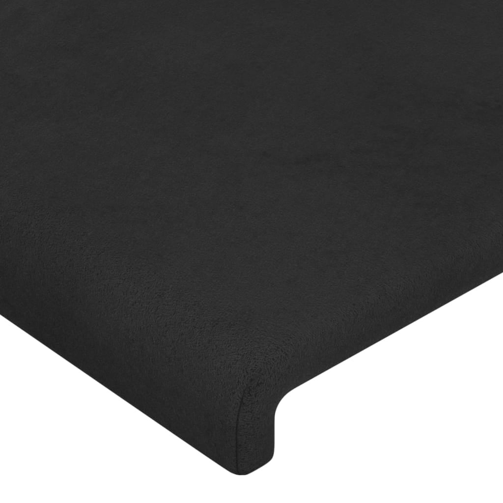 Maison Exclusive - Tête de lit Noir 160x5x118/128 cm Velours - 4