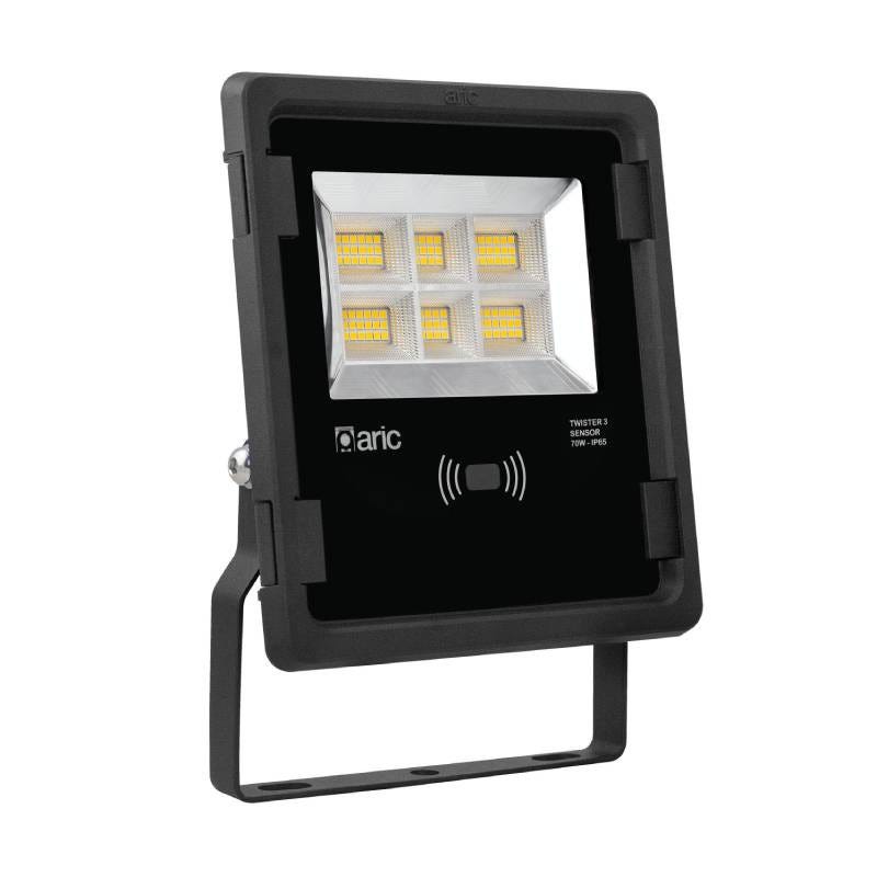 Projecteur à led - aric twister 3 - 70 watts - 3000k - noir - avec ...