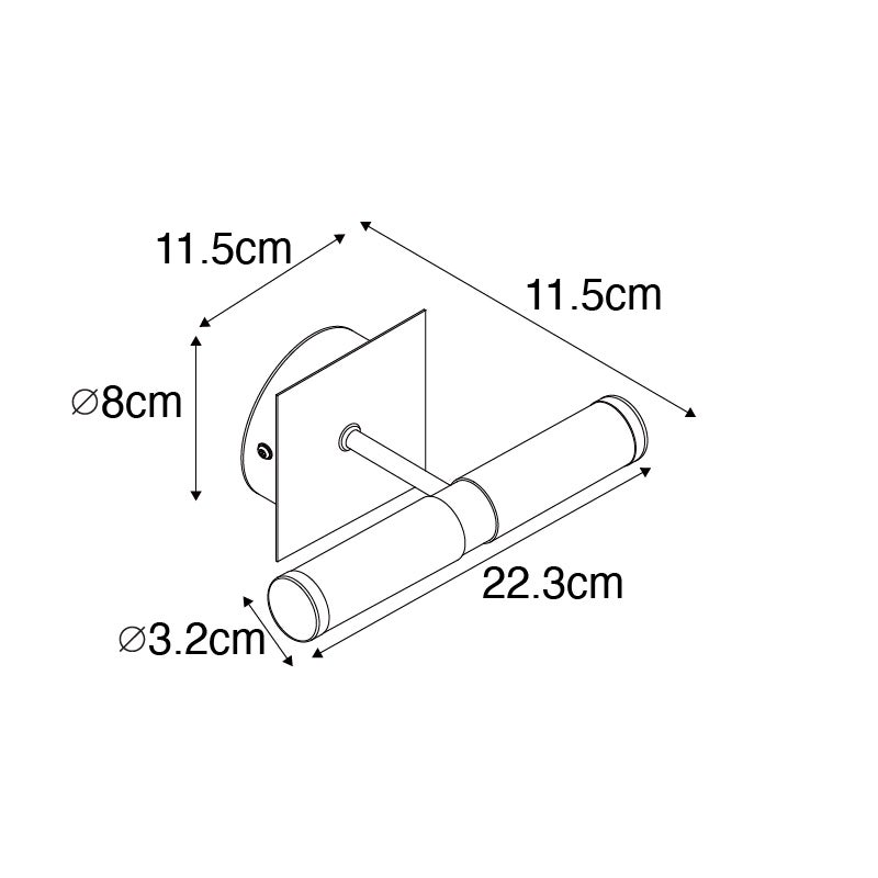 Qazqa moderne applique murale - Bath - noir, max. 28w, g9, à 2 lumières, 22.3cm, idéal pour la salle de bains - 4