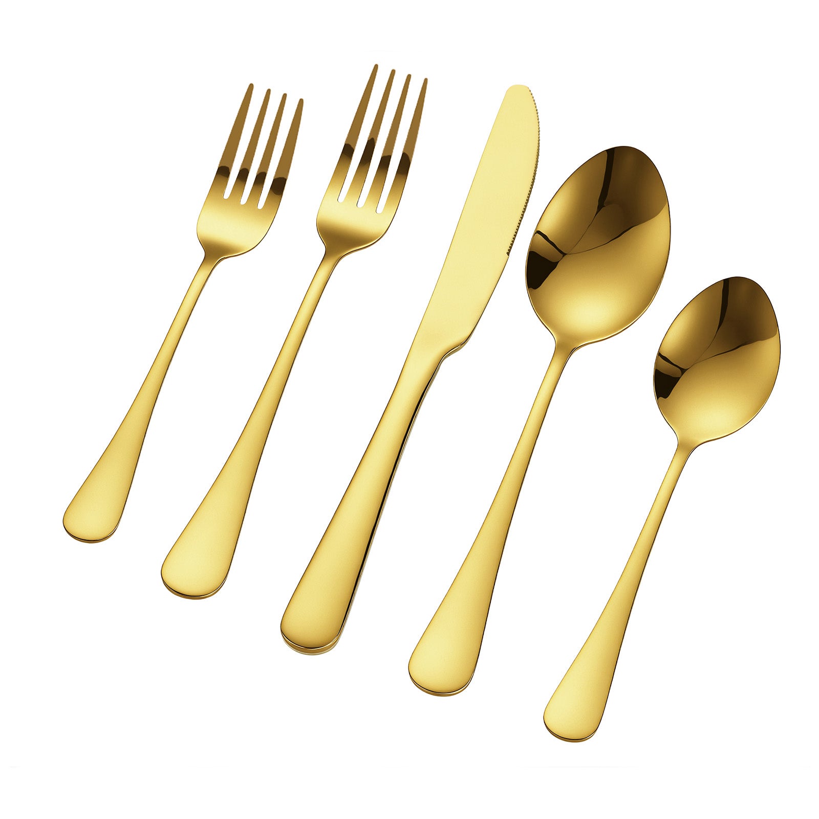 Juego de Cubiertos 60 Piezas,VEVOR Cubertería Acero Inoxidable Alimentario,Acabado Espejo,Lavable en Lavavajillas,Cuchillo,Tenedor,para Cocina - 9