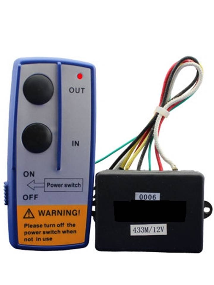 Télécommande Sans Fil Treuil Électrique 12V/24V - Portée 50m Universelle Avec Housse Silicone