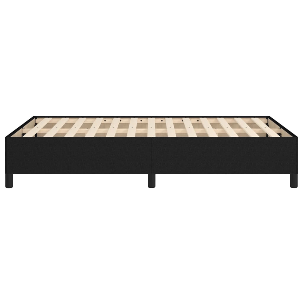 Cadre de lit sans matelas noir 120 x 190 cm en tissu - 6