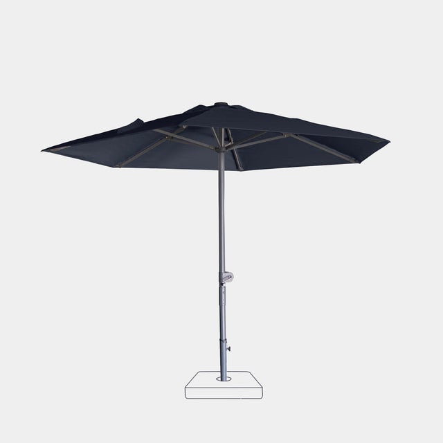 Parasol droit anti-vent Alizé Ø2,75m - Toile polyester