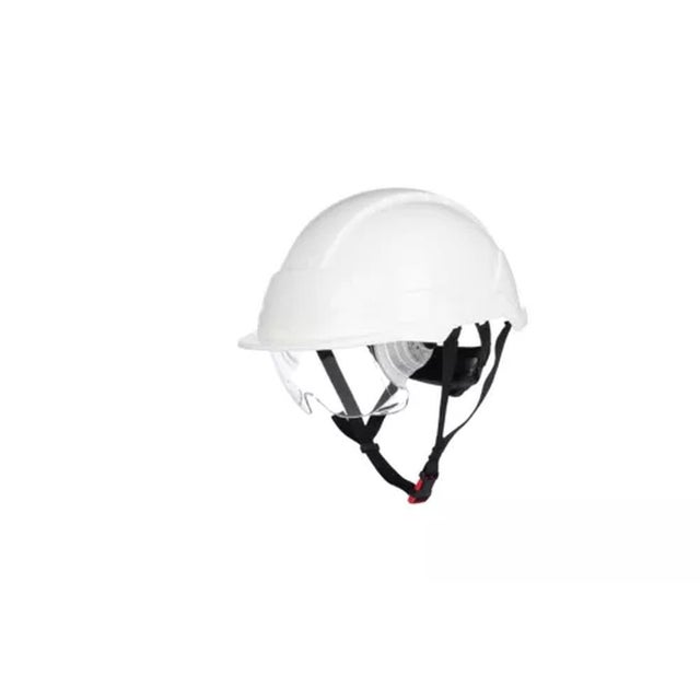 Casque de sécurité non ventilé avec lunettes de sécurité intégrées Coverguard PHOENIX PRO ABS Blanc Unique