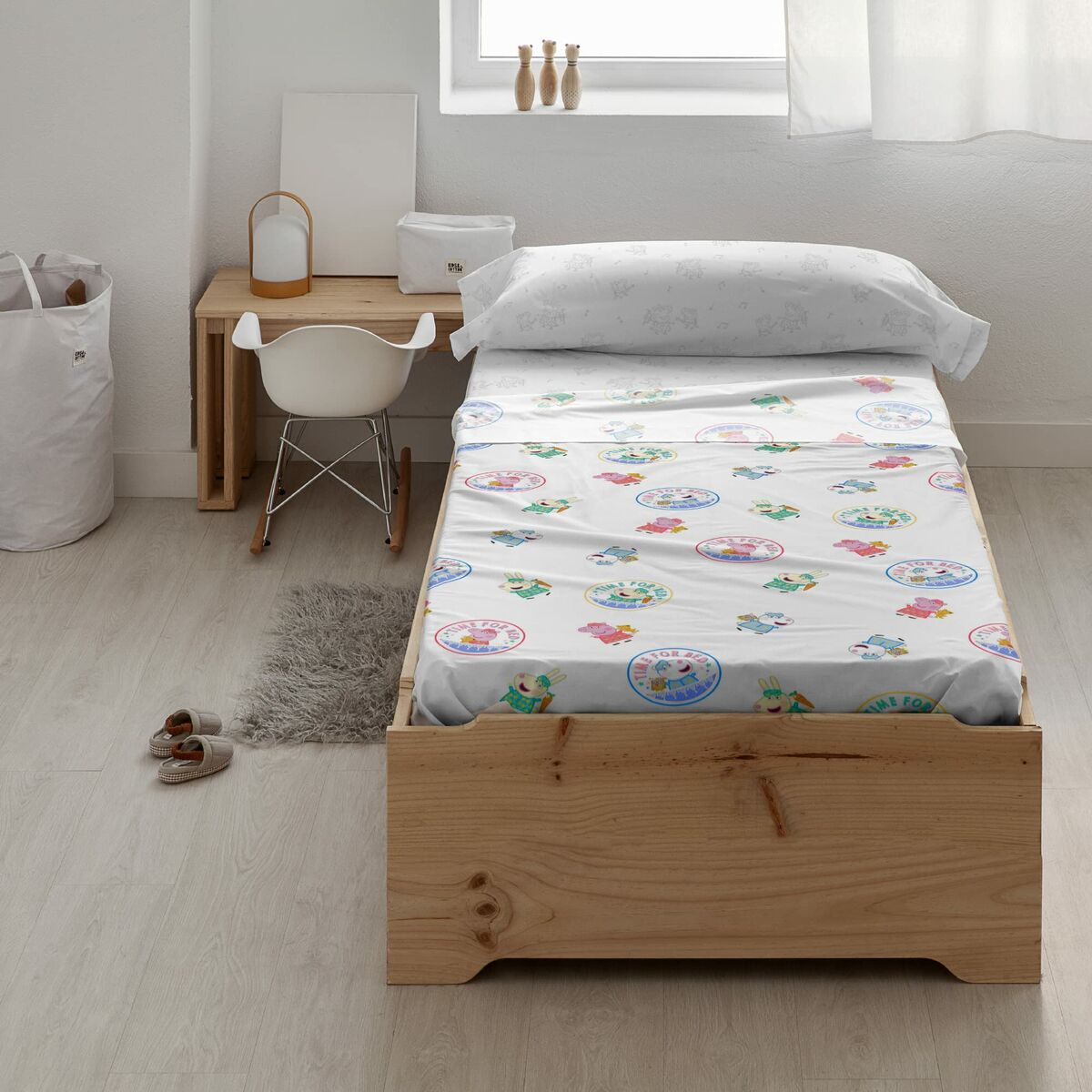 Funda nórdica peppa pig sea multicolor 175 hilos 140 x 200 cm