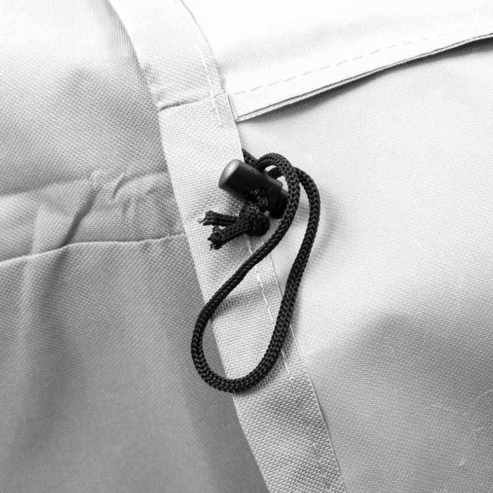 Housse barbecue 120x70x70 cm gris - Étanche, résistante UV, polyester 600D - 3