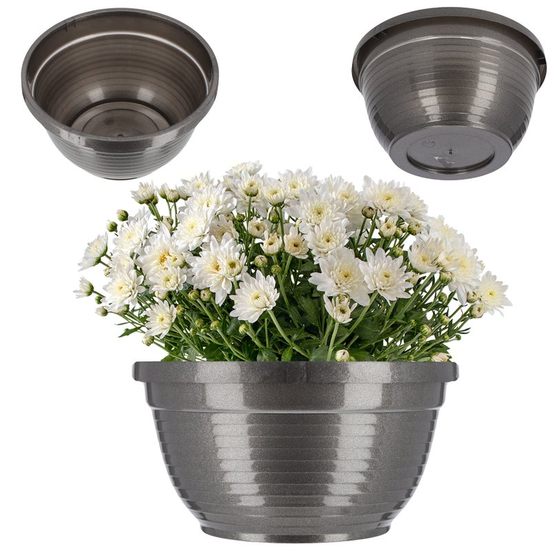 DONICZKA DONICA MISA NA CMENTARZ OSŁONKA CHRYZANTEMY KWIATY OKRĄGŁA 13 cm