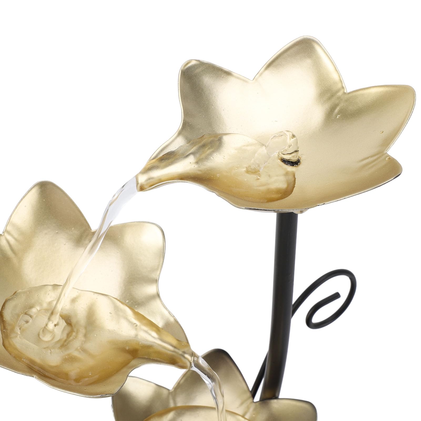 Fontaine De Table Cascade D'Intérieur - Décoration Bureau, USB/Piles, Design Galets - 11
