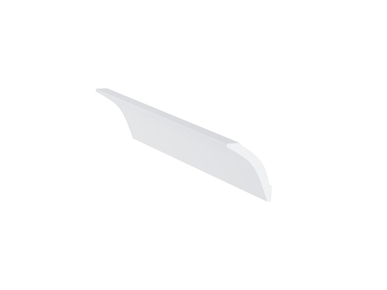 Lot de 3 corniches plafond en polystyrène L290 x l1.4 x H5 cm blanc - RENODA - 4