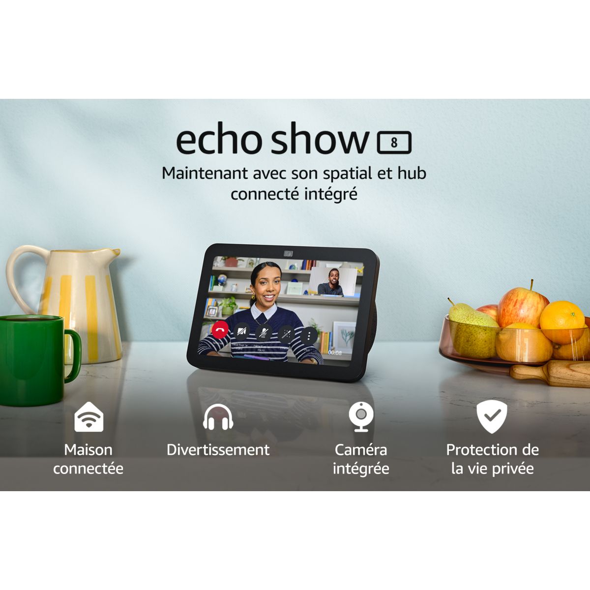 Assistant vocal AMAZON Echo Show 8 Anthracite (3e gen.) - 2