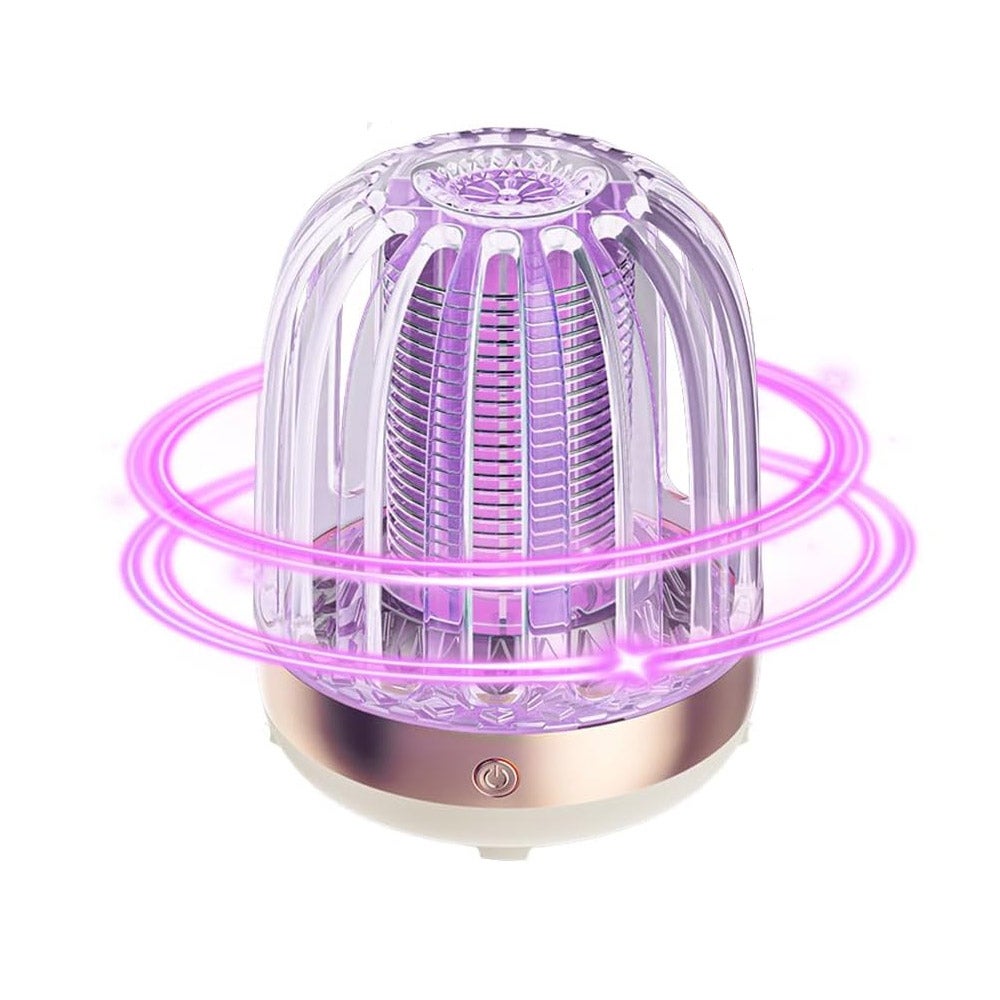 2 w 1 Lampka nocna UV odstraszająca komary, lampa owadobójcza do użytku wewnątrz pomieszczeń, odpowiednia do sypialni i pokoju dziecięcego