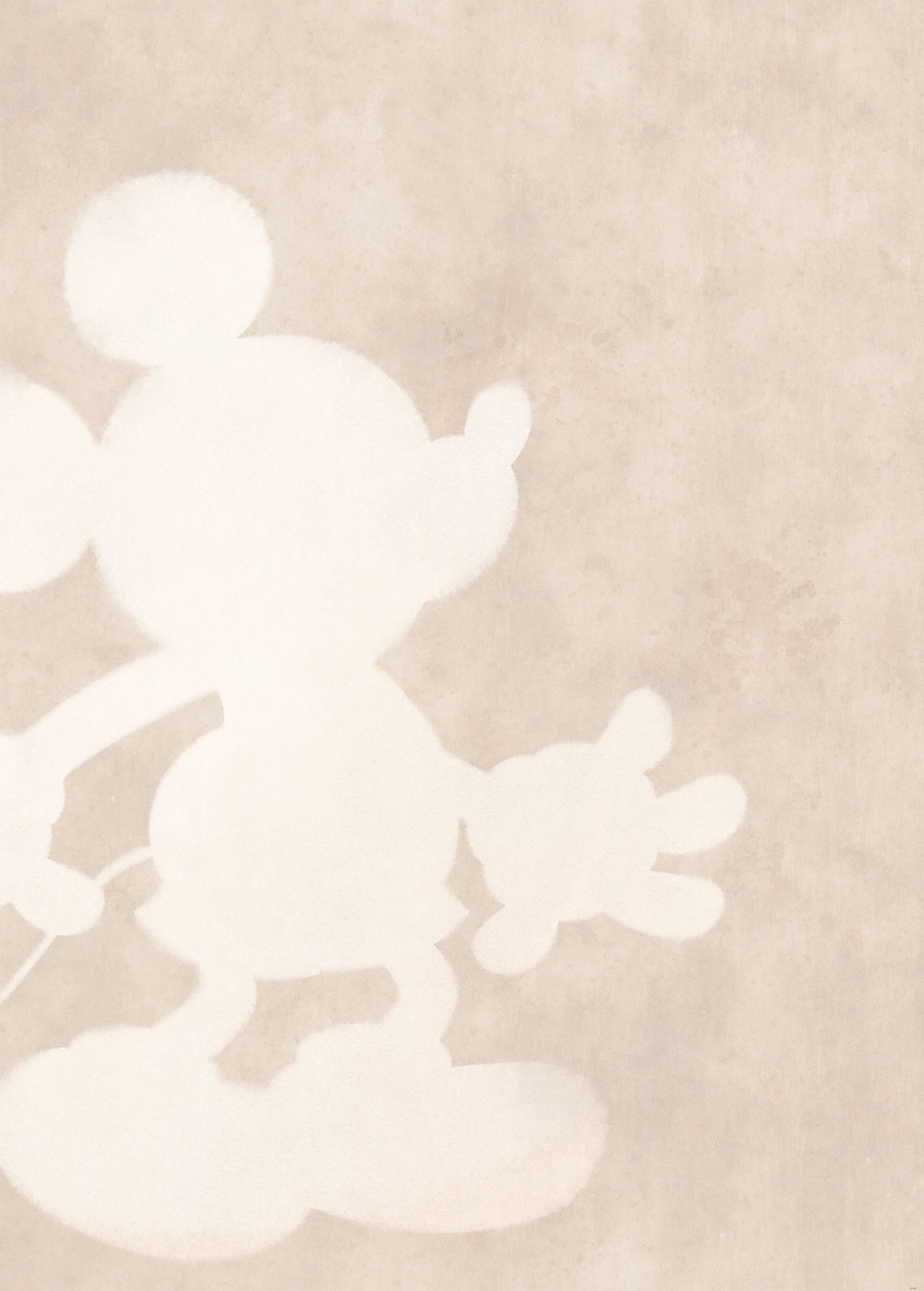 Fotomural mickey mouse beige - 200 x 280 cm - disney
