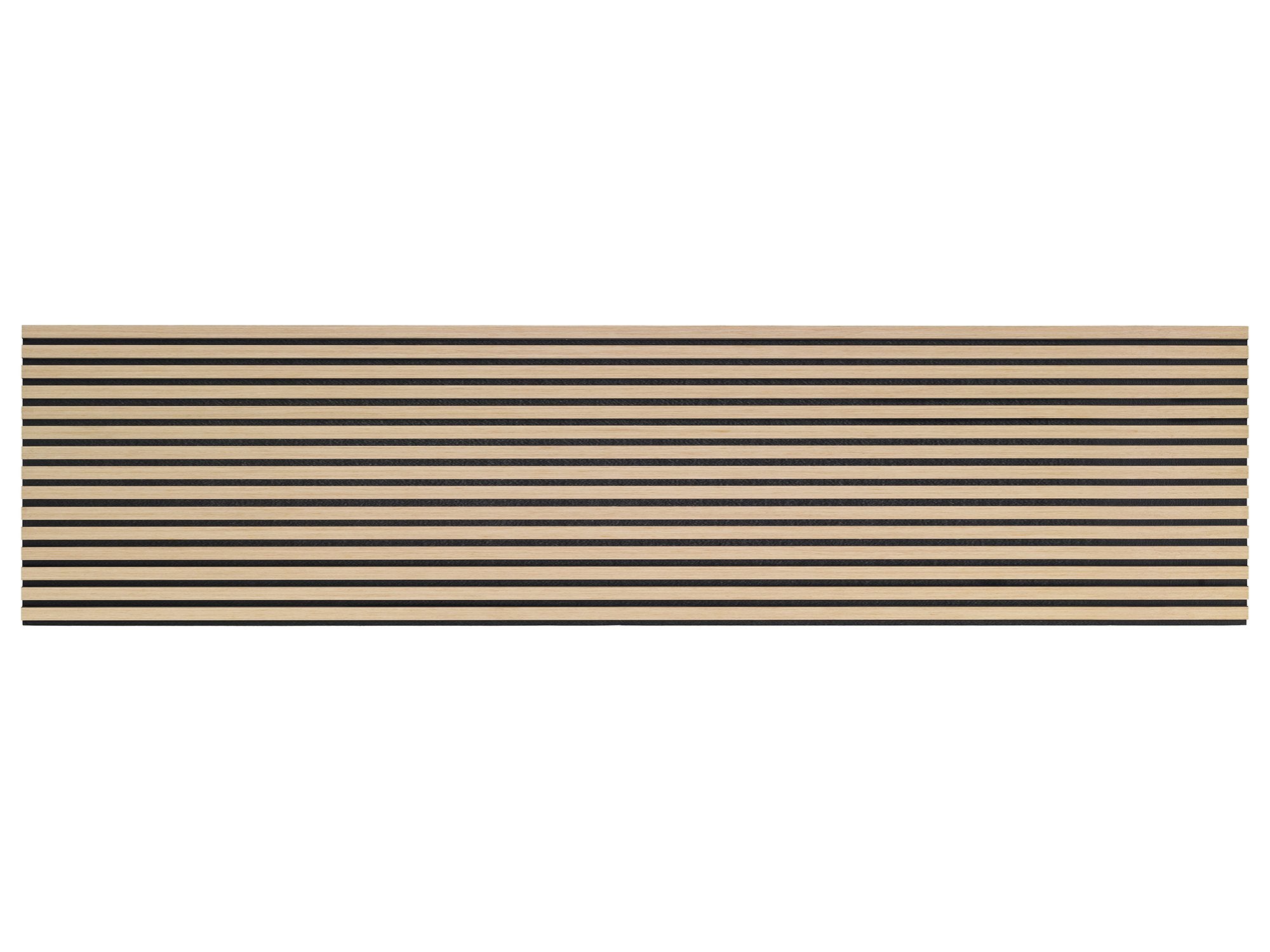 Pannello acustico in legno per parete - 240x60,5x2,2 cm - Rovere chiaro - Doghe - Pannello in legno naturale - 2
