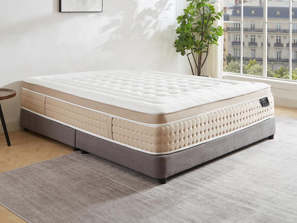 Lechepus Twin XL Mattress, 14 Inch Cooling Gel Memory Foam Hybrid Mattress with 7-Zone Pocket Springs, Medium Plush Bed Mattresses in a Box, CertiPUR-US Certified