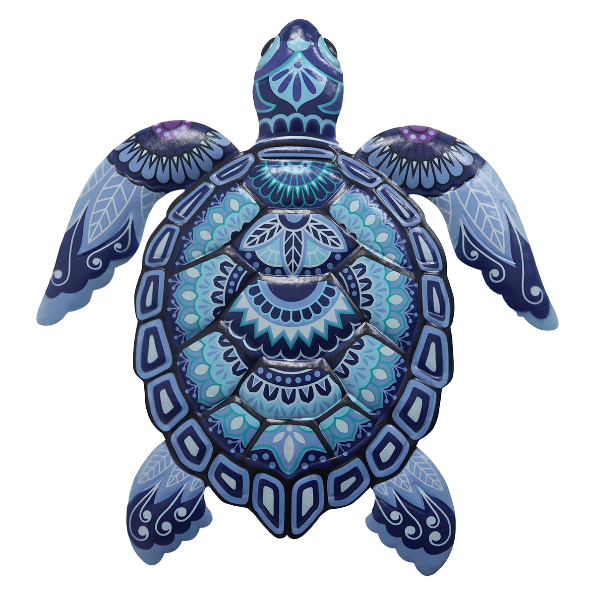 Origen home decor tortuga jardin | figura de tortuga azul - 31x28x2cm