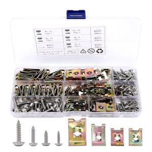 Set di clip di fissaggio per Auto K di clip per rivetti per parafango 6mm/8mm paraurti per carrozzeria Auto pannello di rivestimento per porte fissaggio a pressione riparazione di rivetti in plastica