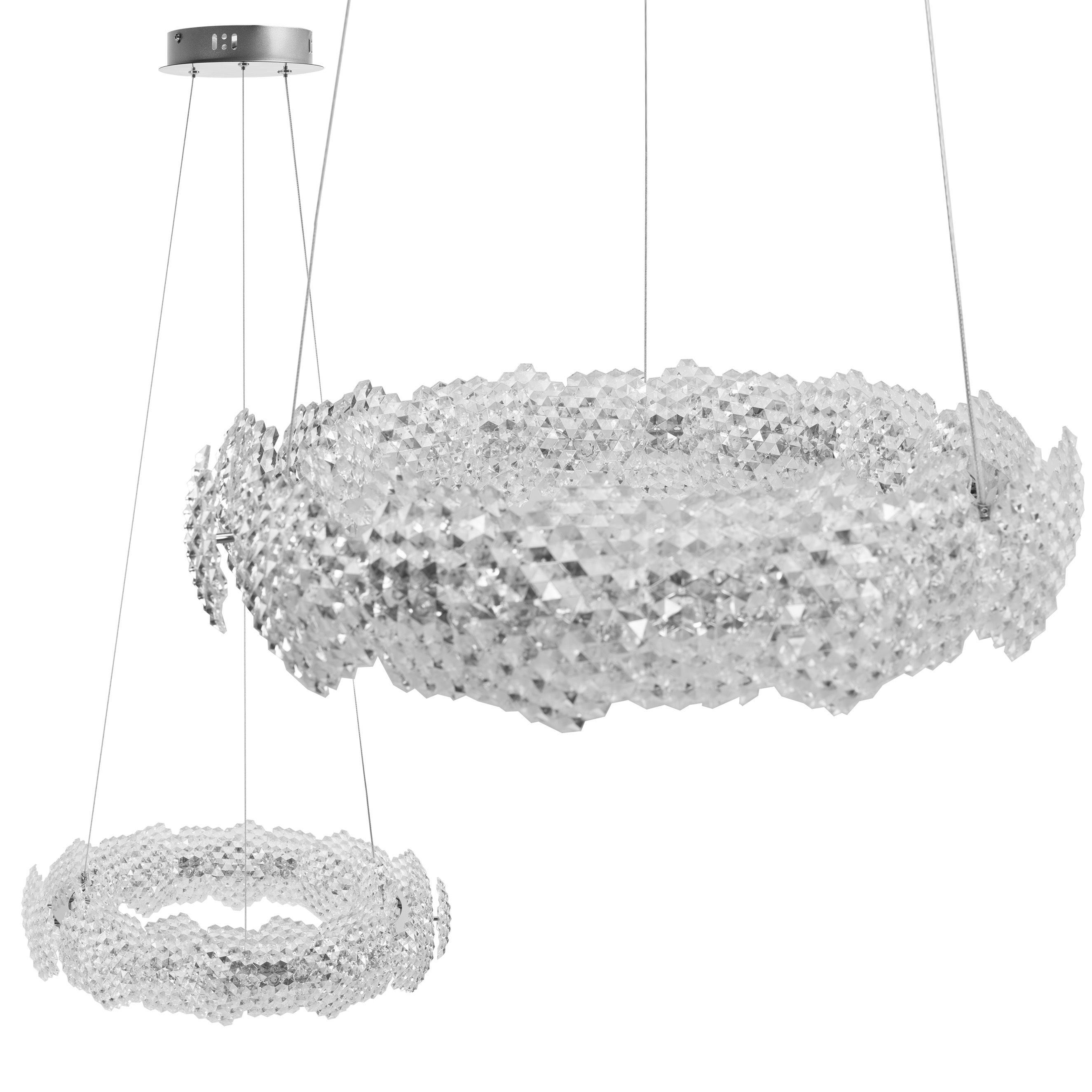 Lampa Sufitowa Wisząca Led Toolight Ms017-Cp Chrom 57Cm