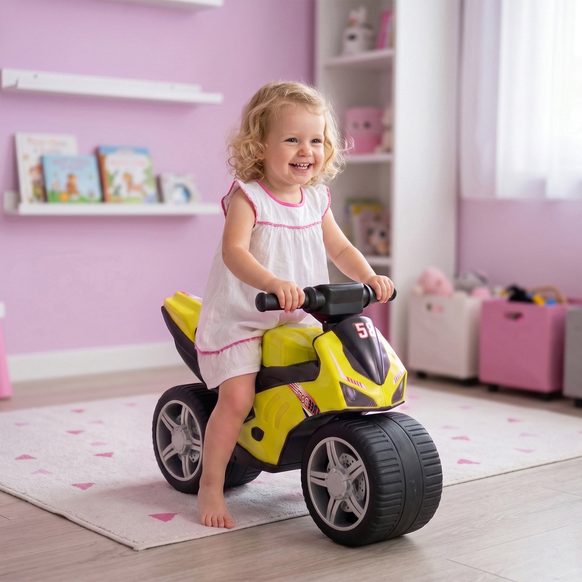 Draisienne pour enfant vélo d'équilibre musique 18-36 mois vert | Leroy ...