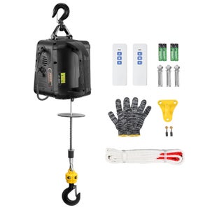 Treuil Électrique 500 Kg Mxmoonant - 1500W, Vitesse 5 M/min, Commande Manuelle/Câble/Radio