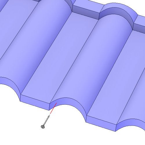 Vis auto-foreuses 5,0 x 50 mm, empreinte TORX T20 pour tuiles métalliques IKO METALS, une boîte pour 23m2, prévoir 5 vis par panneau - 2