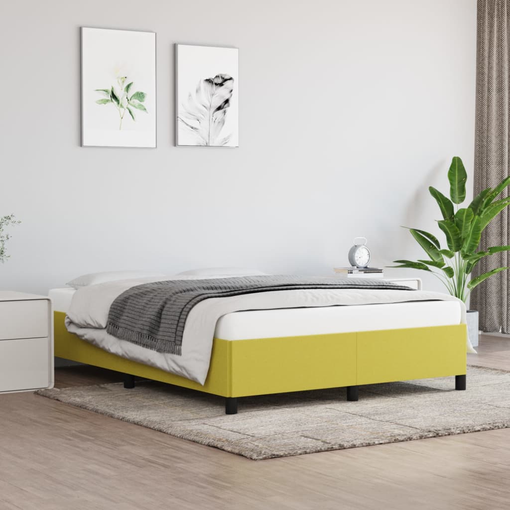 Lit double | Lit adulte | Cadre de lit sans matelas vert 140x190 cm ...