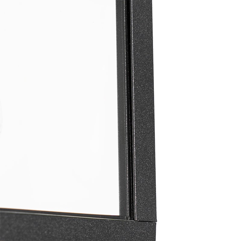 Qazqa industriale applique con sensore di movimento da esterno per giardino - Charlois - nero, max. 40w, compatibile con - 7