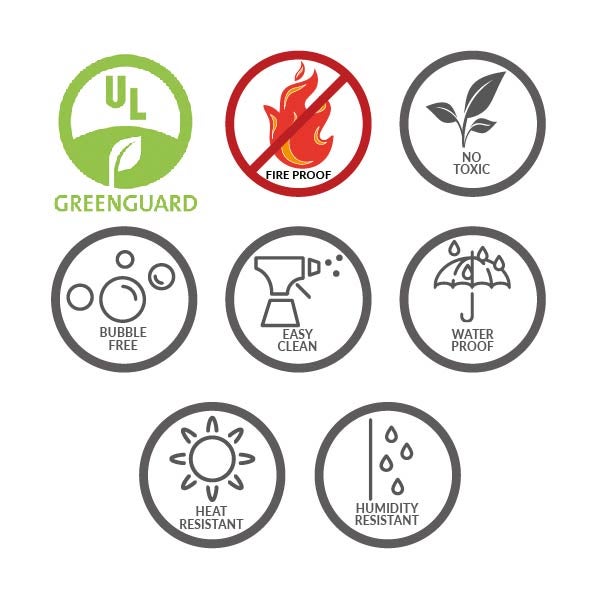 Sticker pour portes sans bulles et découpable - Tropical Vintage 93x210cm - 7