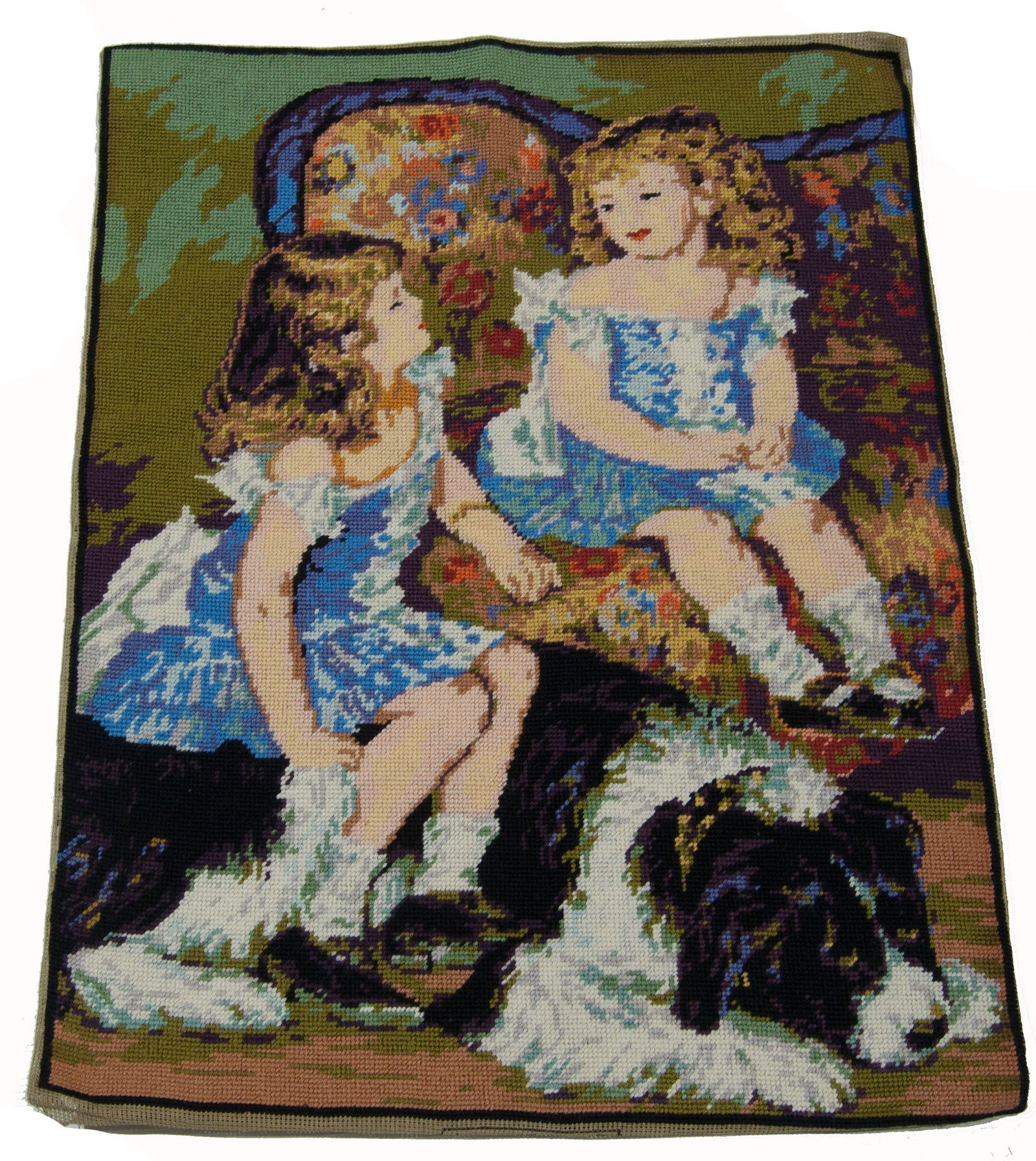 Aubusson Needl point classic Teppich france design 69X54 CM