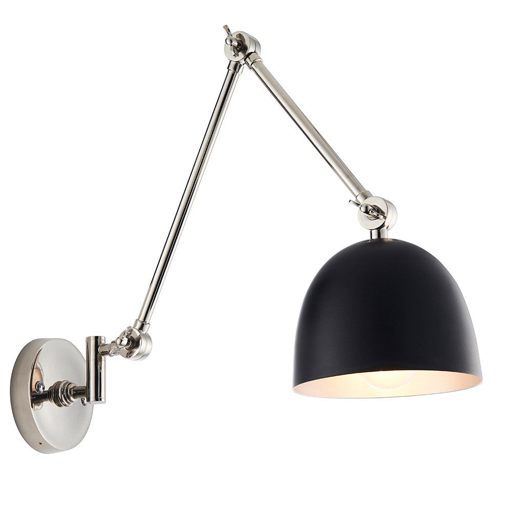 Kinkiet LEHAL polerowany niklowy 1xE27x20W mosiądz wym:65x17x82cm IP20 Endon