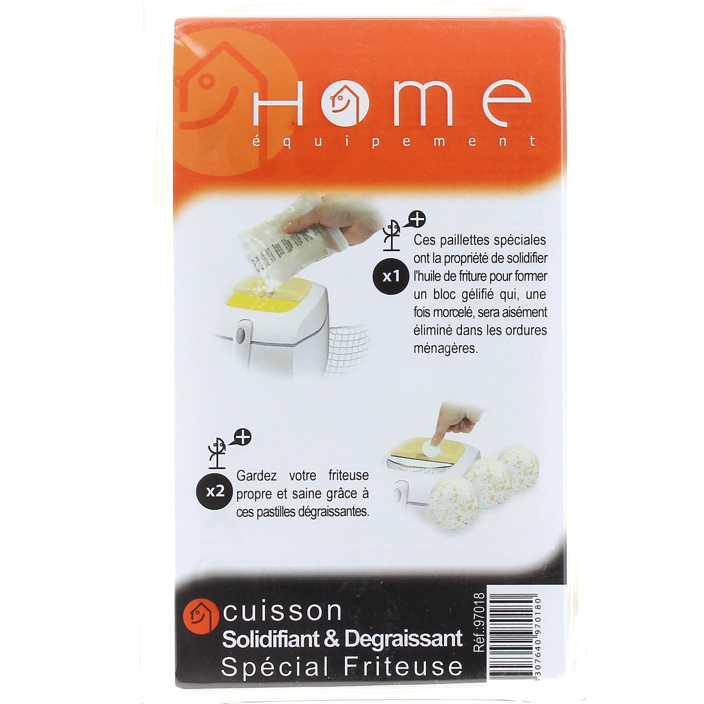 Solidifiant Pour Huile De Friteuse - 2x50g - Transforme L'huile En Gel Pour Faciliter L'élimination
