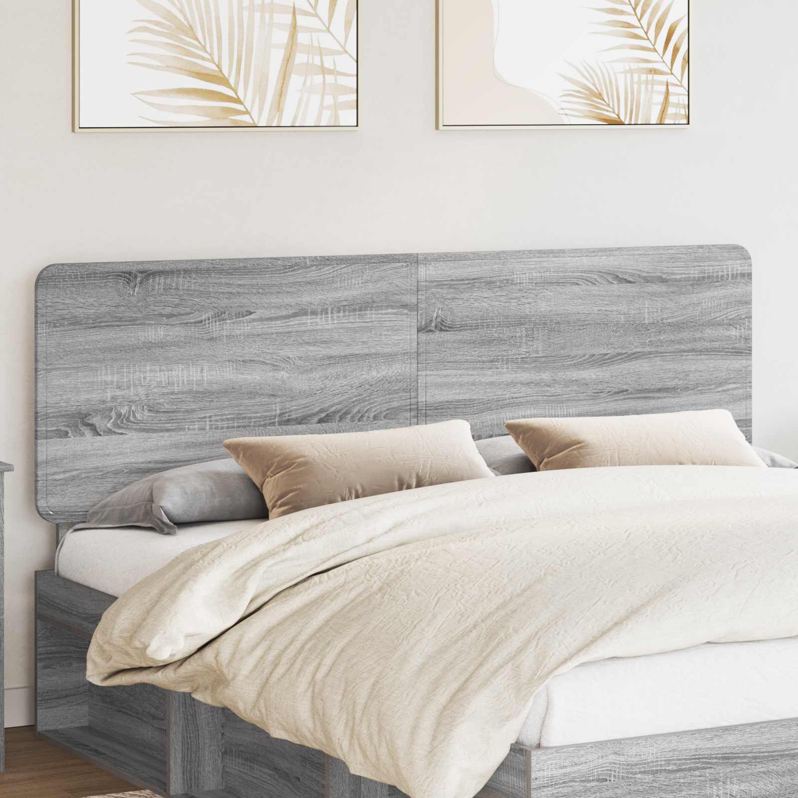 Tête de lit Blanc 200 cm Bois d'ingénierie | Leroy Merlin