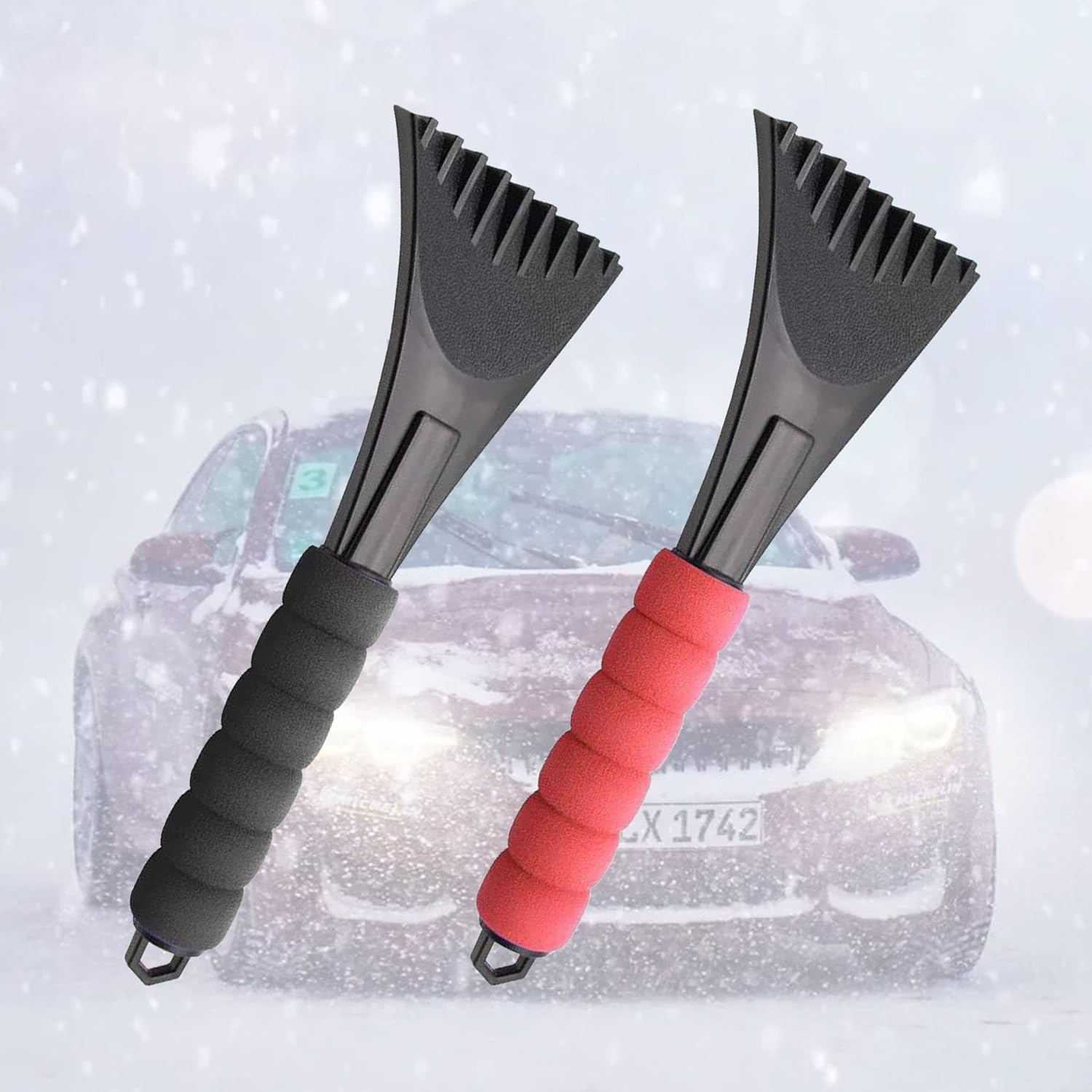 Grattoir à neige, poly 18, manche bois dur, poignée en D 80592 GARANT - Produits hivernaux | Laferté
