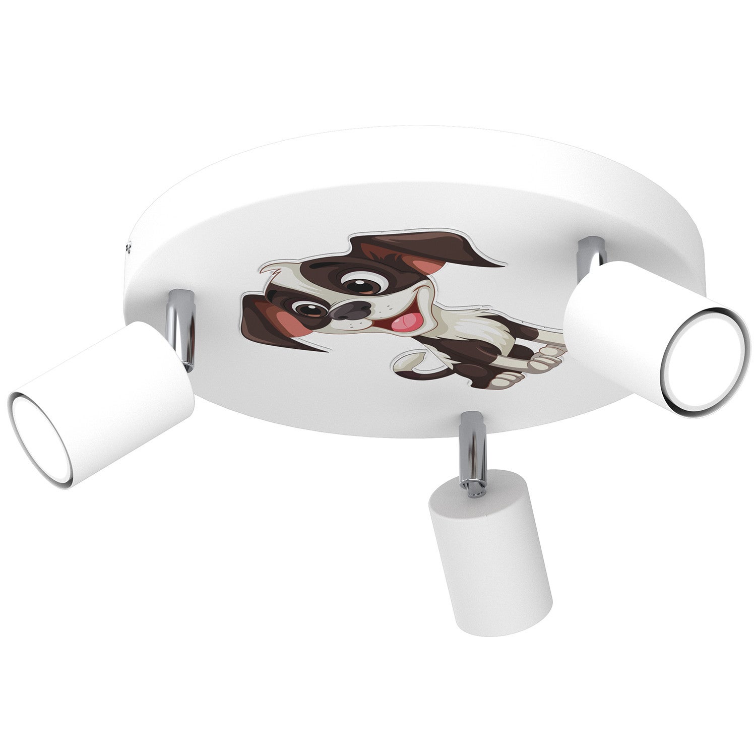 Lampa sufitowa wisząca Fun biało-brązowa-różowa 3xGU10x8W wym: 10,5 x 30 x 30 cm metal Luminex