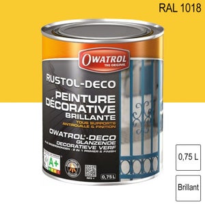 Peinture Antirouille Rustol Blanc Brillant - Tous Supports