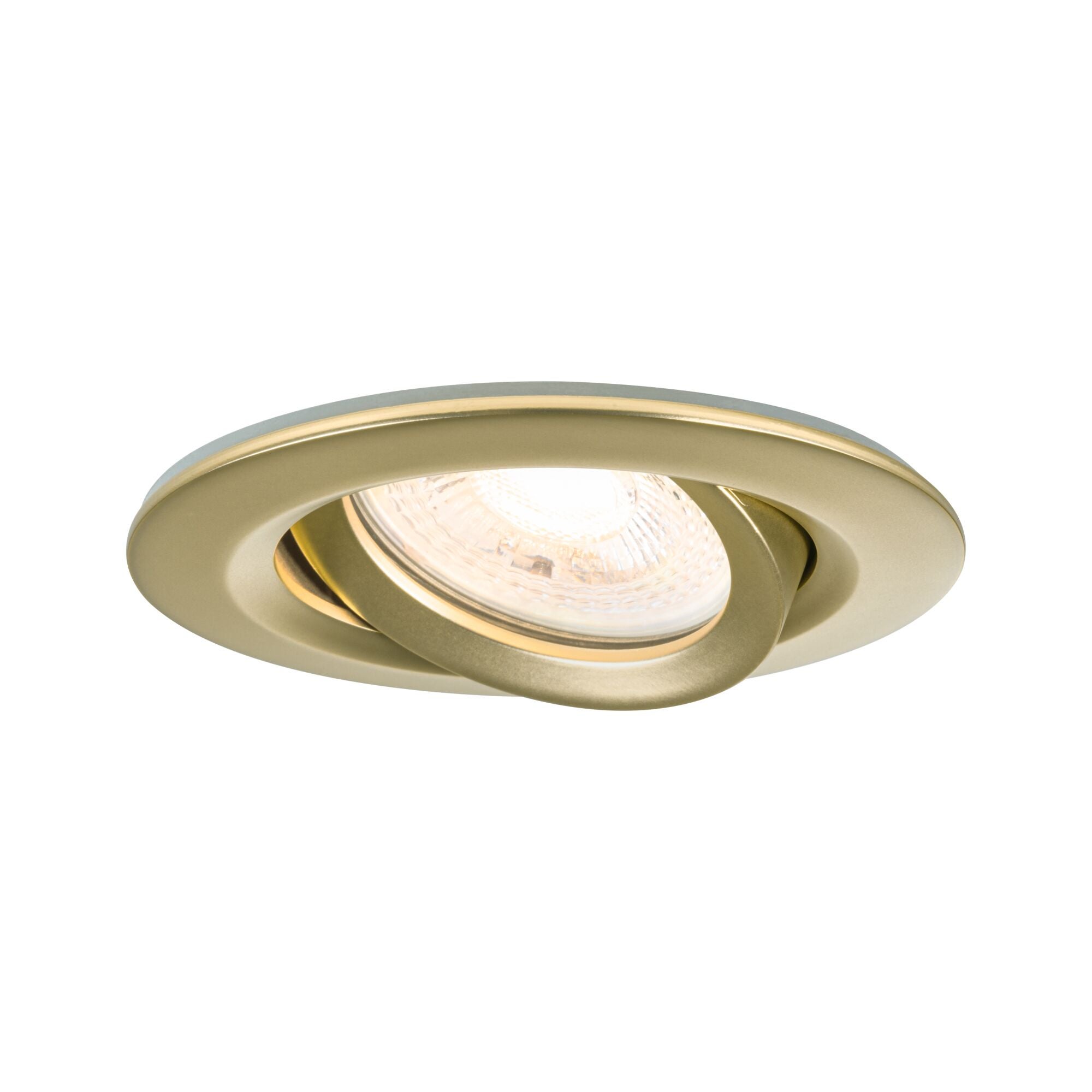 Spot encastré LED Nova Plus Kit de 3 IP65 rond 93mm 30° GU10 3x6W 3x460lm 230V gradable 2700K Doré mat - 3