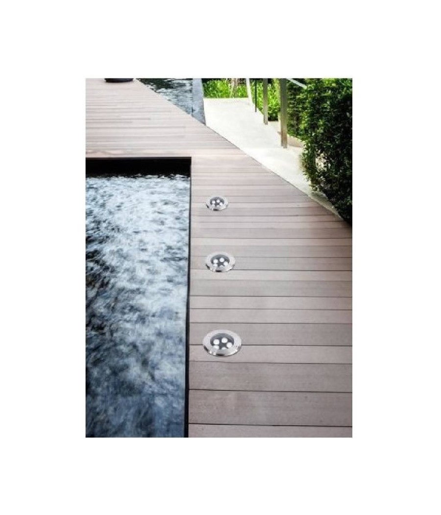 Trade Shop - Faretto Incasso 5 W Calpestabile Segnapasso Esterno Luce 6500k 3000k 4000k Es08-5 - Bianco Freddo - - 3