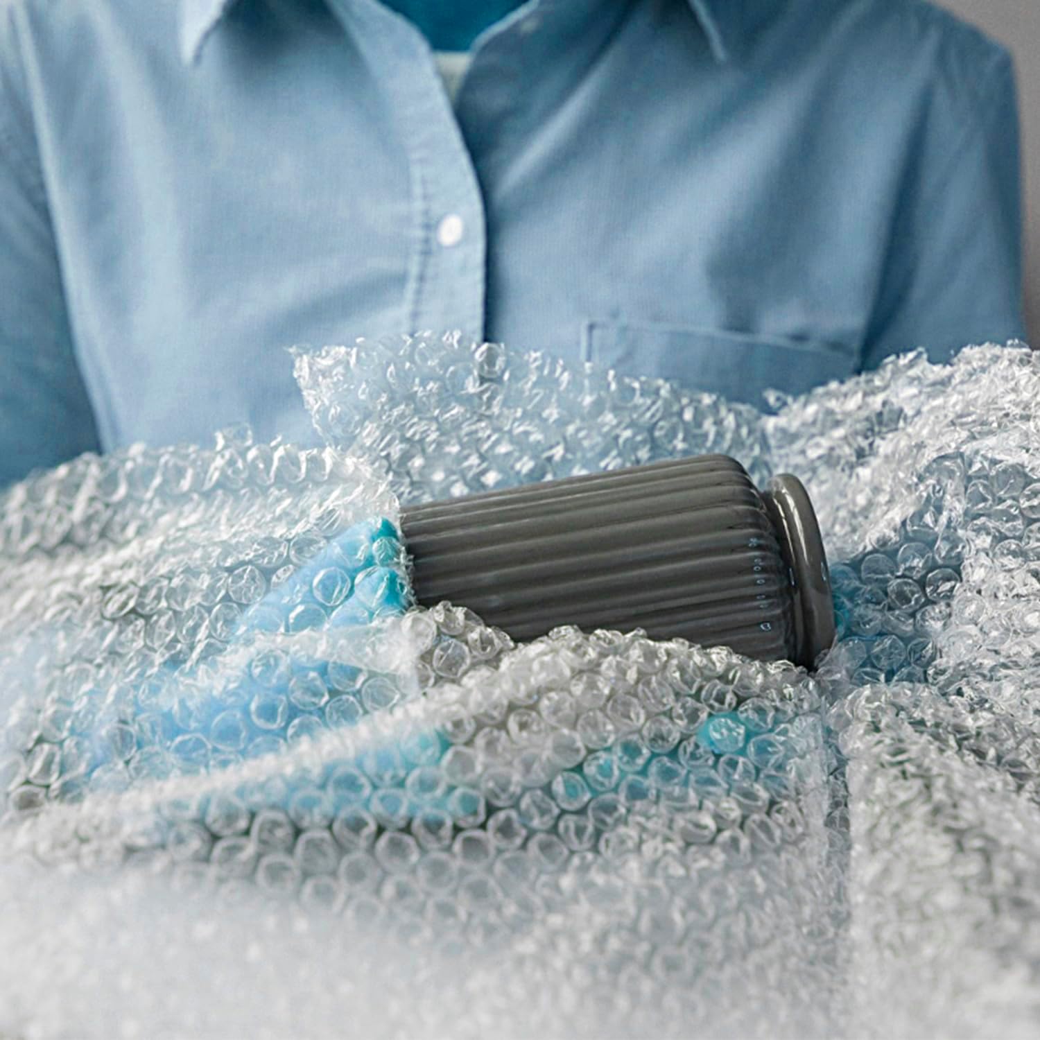 COM-FORT HOUSE Plastique à bulles pour emballage - 1 MTS x 50 MTS - Protection sûre et efficace - 4