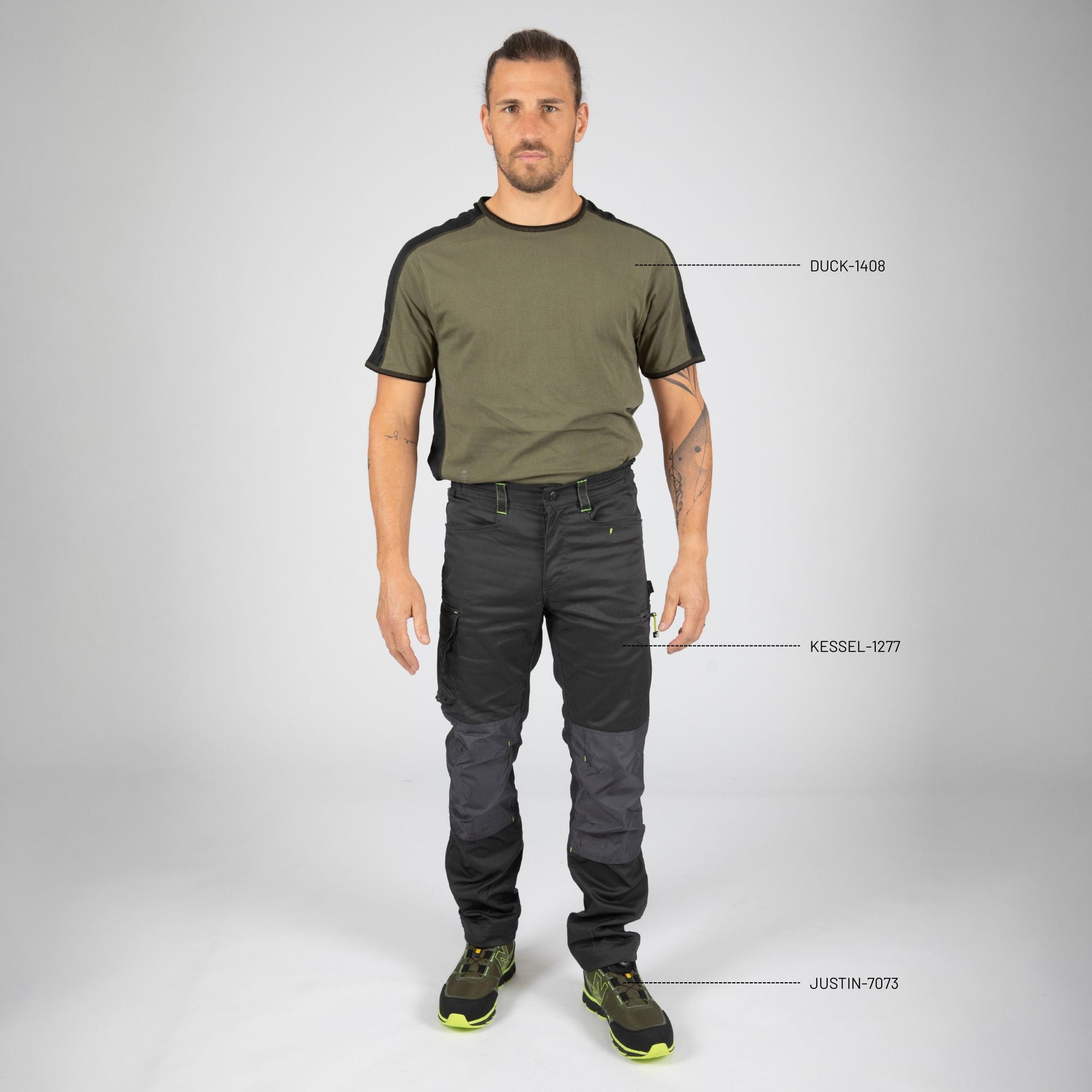 KESSEL - PANTALON DE TRAVAIL - 1277 Gris 48 - 2