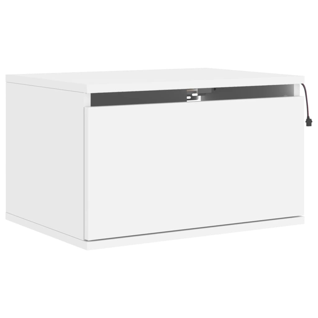 Mesita de noche de pared，Mesilla de noche flotante con luces LED blanco CFW51666 - 3