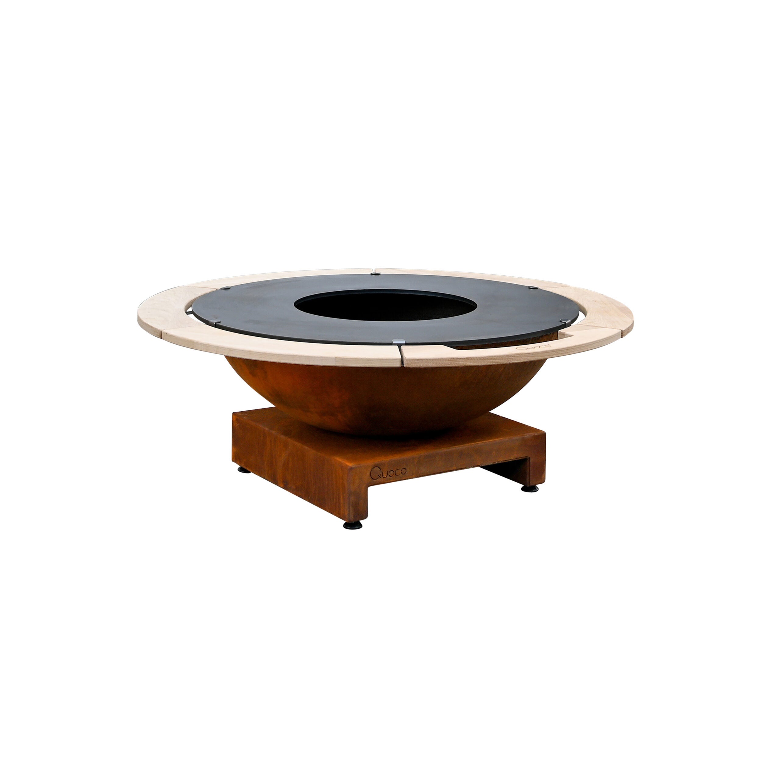 Brasero Piatto Basso + Medium Corten Ø106 - Quoco - 3
