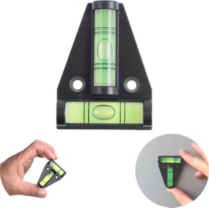 Livella A Bolla Magnetica A T 58mm - Mini Livella Multifunzione Per Camper, Macchinari, Mobili E Fai Da Te