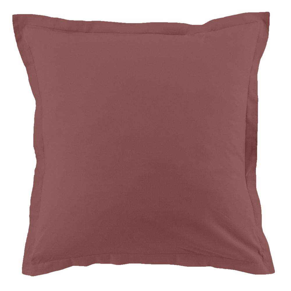 Lot de 2 taies d'oreiller 63x63 cm carrée 100% Coton 57 fils Tomette - 2