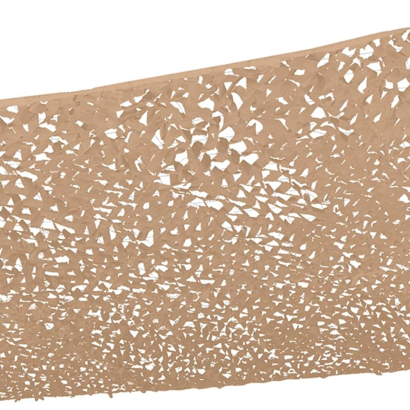 Żagiel przeciwsłoneczny prostokątny, wzór kamuflażu 4x6, piaskowy