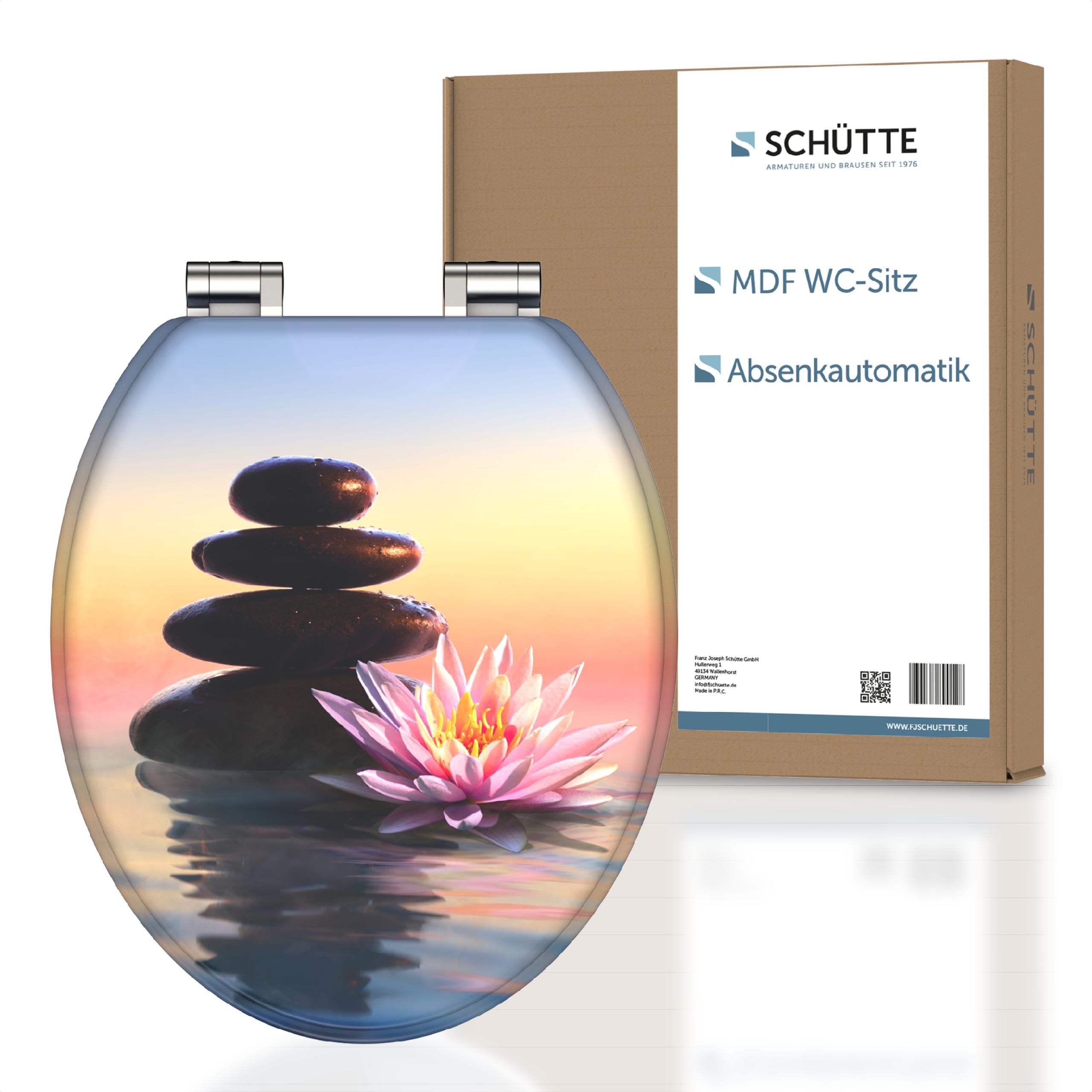 Sedile WC Universale In MDF Bianco - Tavoletta Copriwater Facile Da Installare - Foto 4