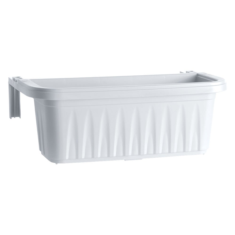 BALCON RECTANGULAIRE 'RONDINE' 50x20xh.18,5 cm - lt.11 blanc - 2