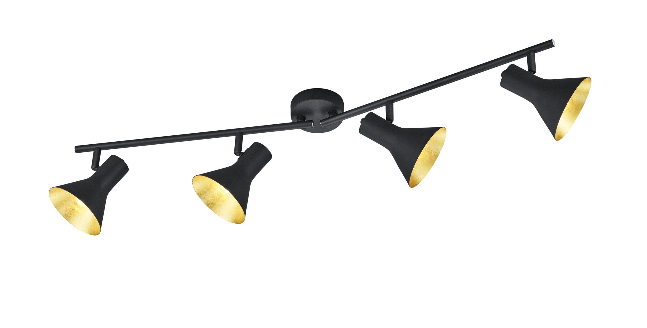 Lampa sufitowa wisząca Nina złoto-czarna 4xE14x40W wym: 21 x 84,5 x 11 cm metal RL
