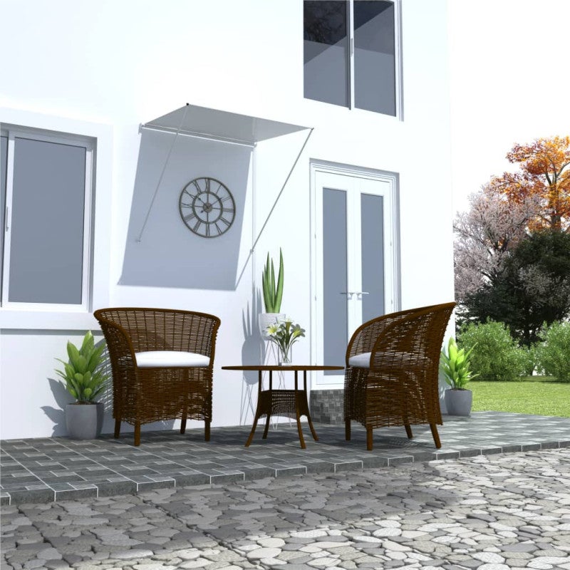 Markiza zwijana, 100 x 150 cm, kremowa vidaXL