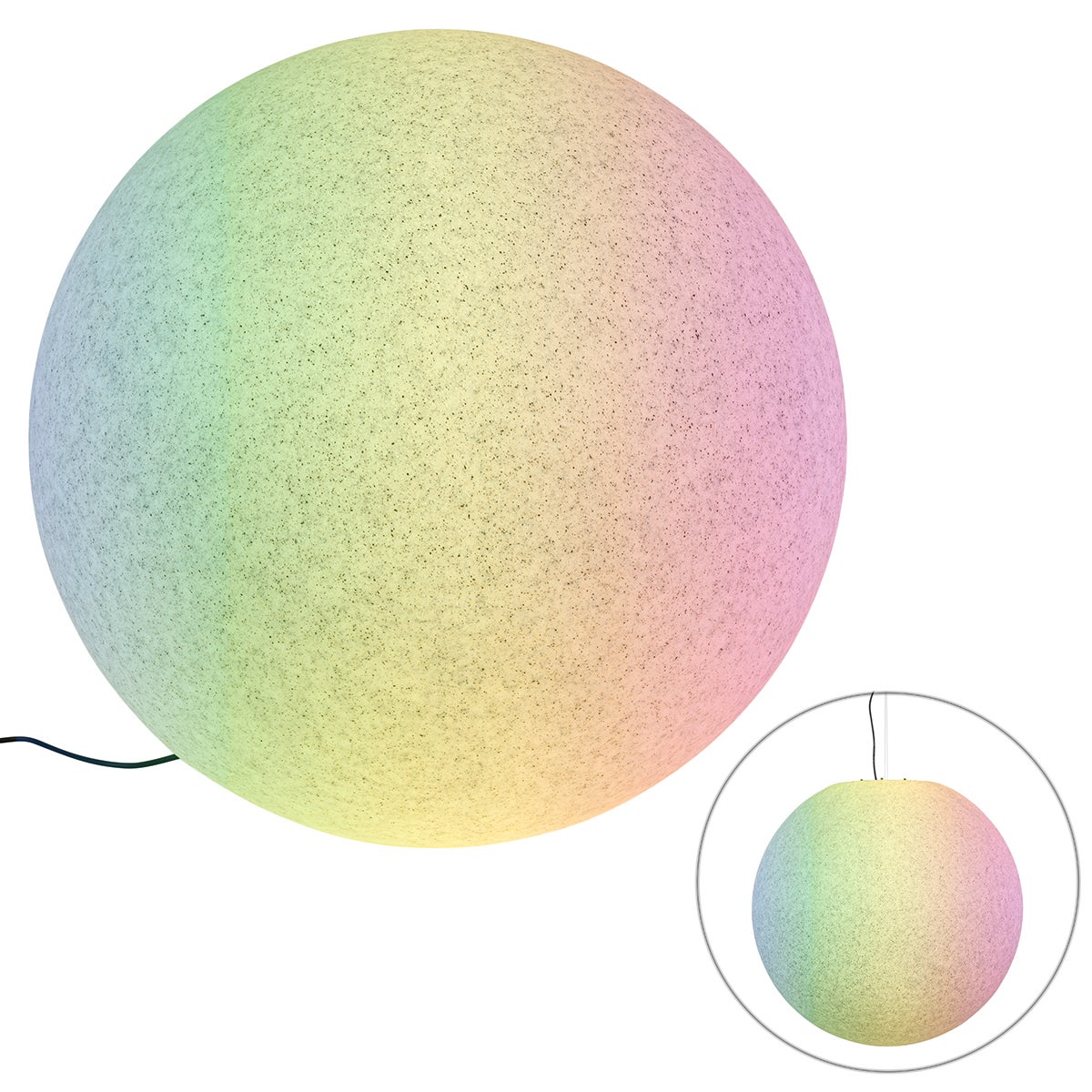 Inteligentna lampa zewnętrzna szara 77 cm IP44 z Wifi A60 - Nura